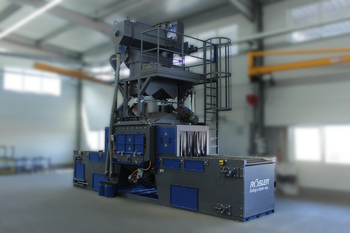 2x Rösler Drahtgurt-Durchlaufstrahlanlage RDGE 1000-4